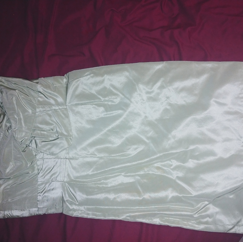 Crushed taffeta strapless JCrew dress
